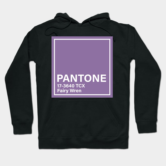 pantone 17-3640 TCX Fairy Wren, purple Hoodie by princessmi-com